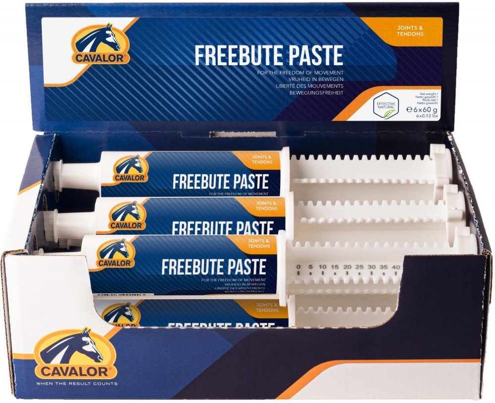 Cavalor FreeBute Paste – Entzündungshemmend & Schmerzlindernd Für Pferde (6 X 60 G)